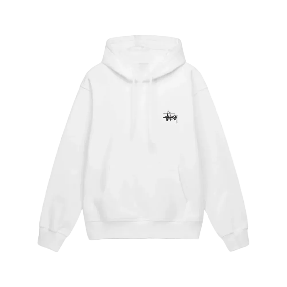 Stüssy basic hoodie white