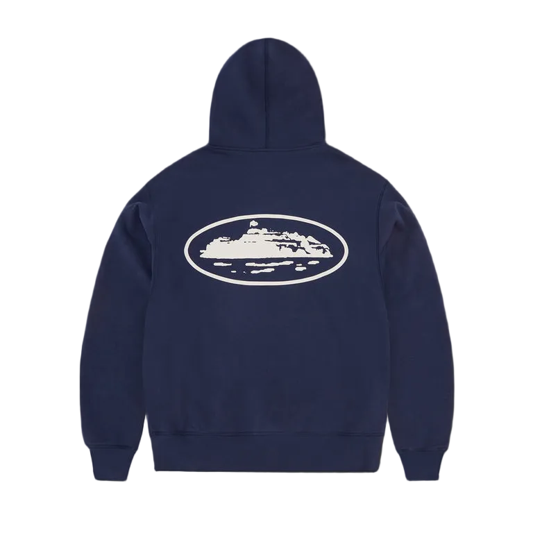 Corteiz Zip-up Hoodie Navy Blue