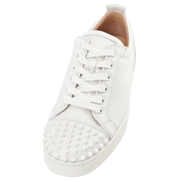 Christian Louboutin Louis Junior Spikes white
