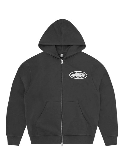 Corteiz Zip-up Hoodie Black