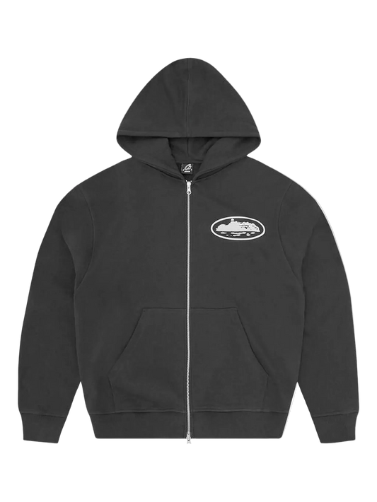 Corteiz Zip-up Hoodie Black