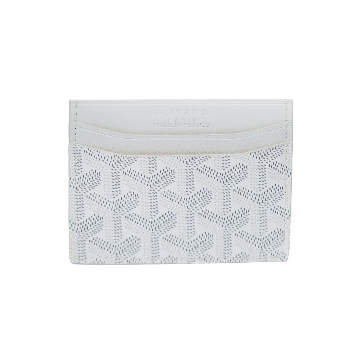 Goyard card holder white