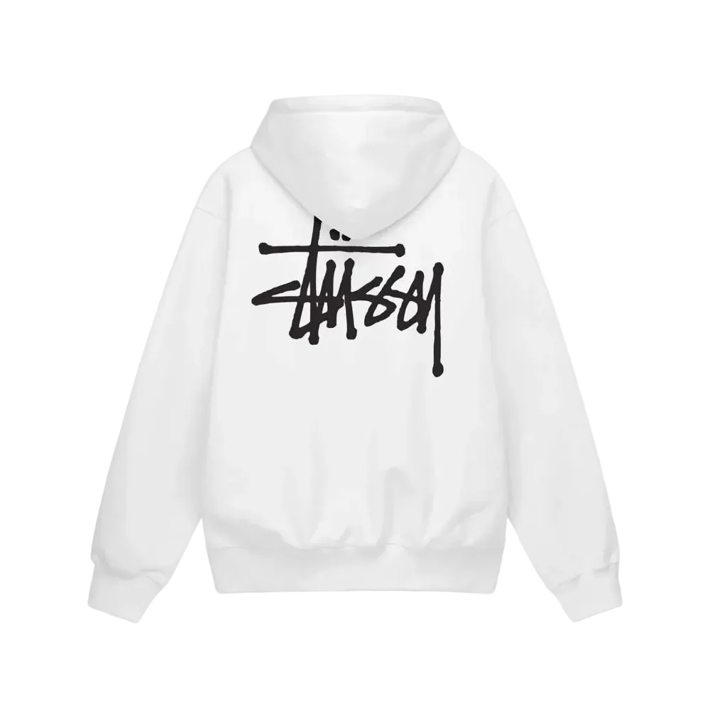 Stüssy basic hoodie white