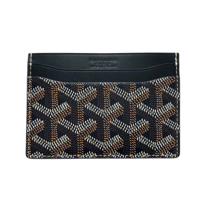 Goyard card holder black