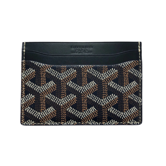 Goyard card holder black
