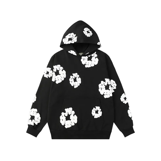 Denim Tears hoodie black with white