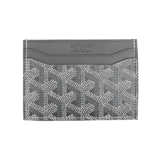 Goyard card holder grey