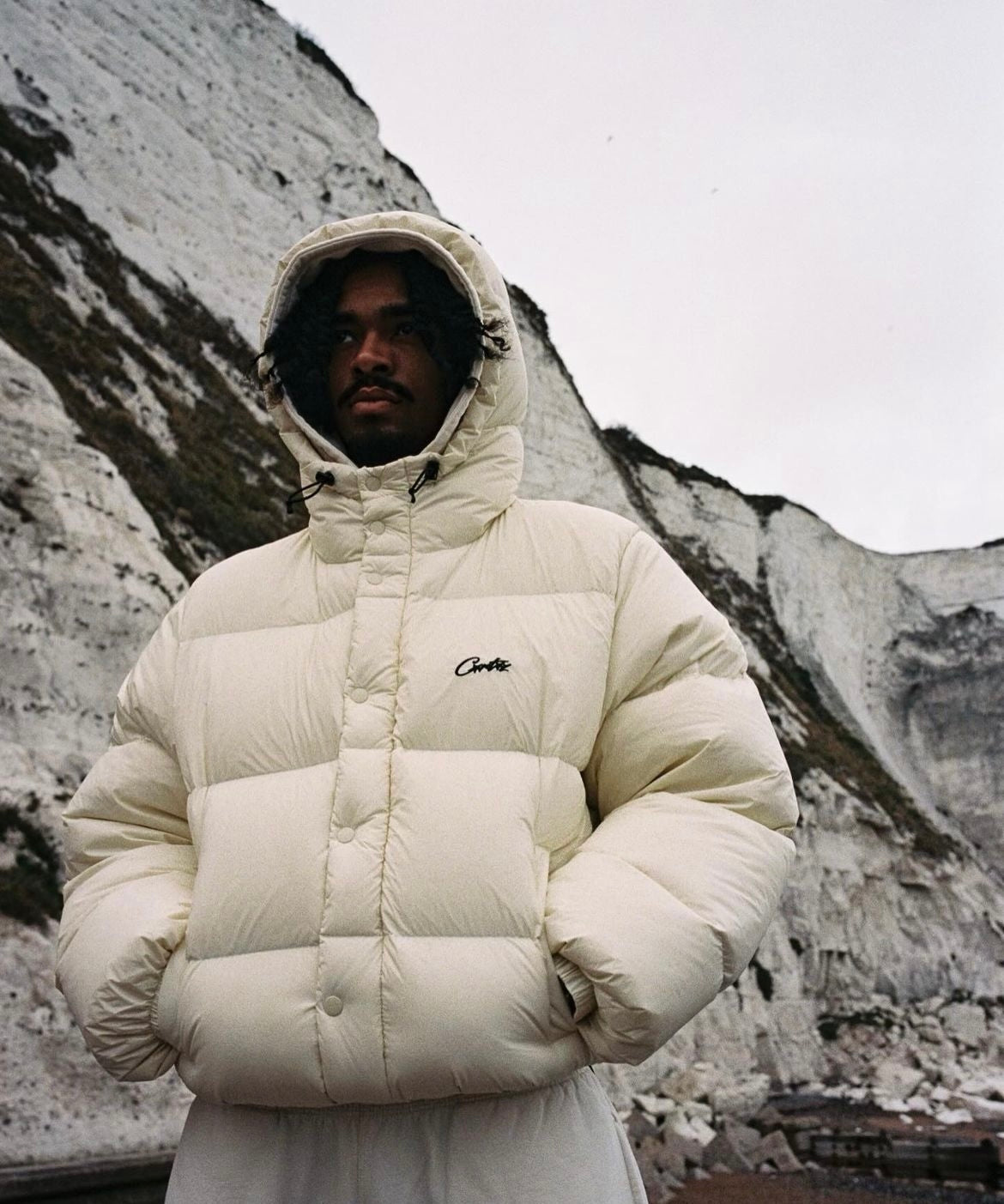 Corteiz puffer white