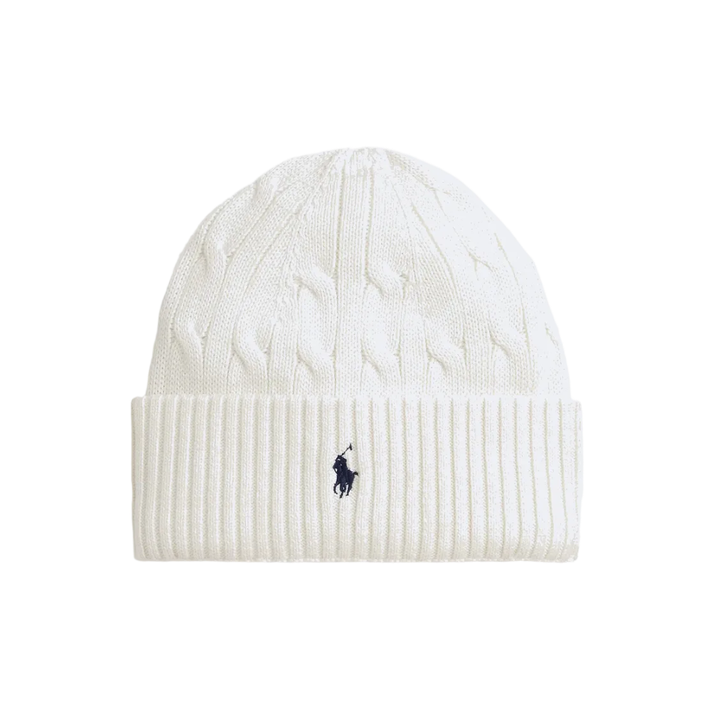 Ralph Lauren Polo Knit Hat White