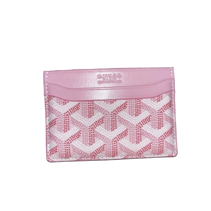 Goyard card holder pink