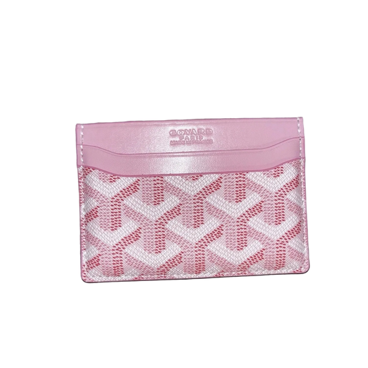 Goyard card holder pink