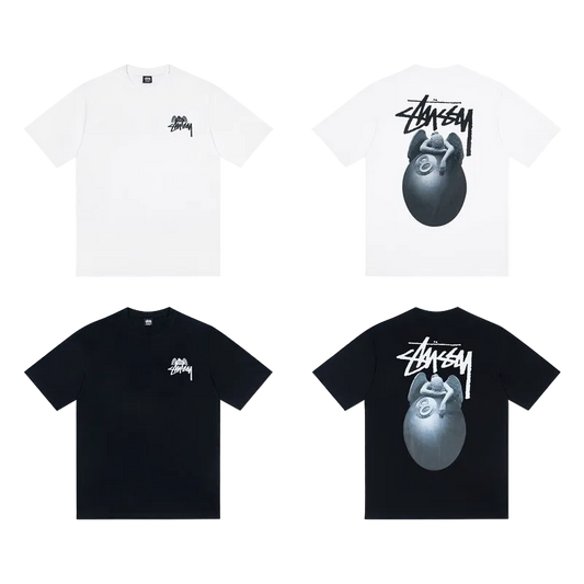 Stüssy angel T-Shirt black and white
