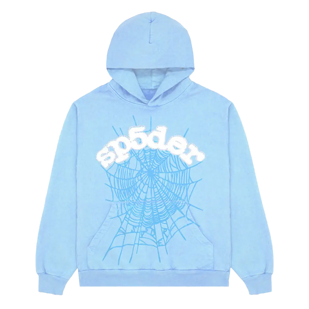 Spider hoodie blue