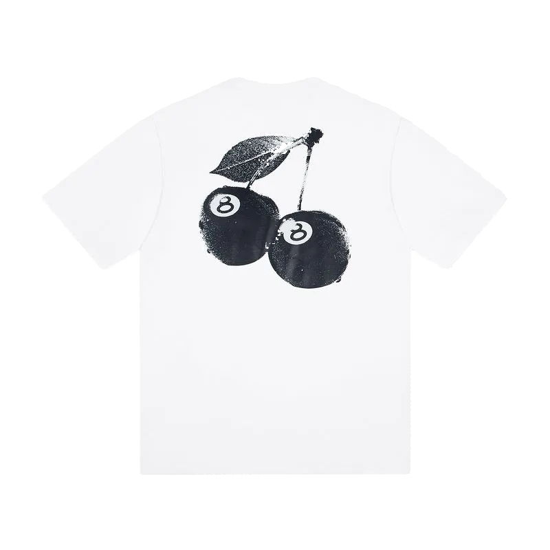 Stüssy cherry T-Shirt white